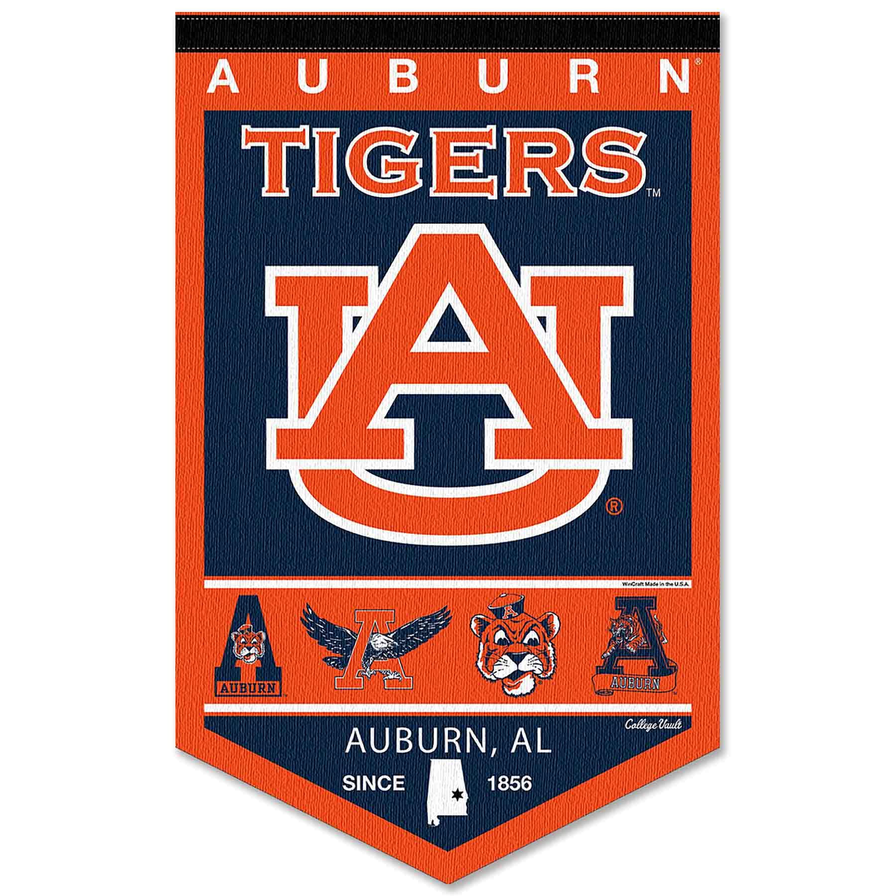 College Flags & Banners Co. Auburn Heritage History Banner Pennant - Sports Collectibles, Sports Memorabilia, Sports Fan Shop, Sports Gifts