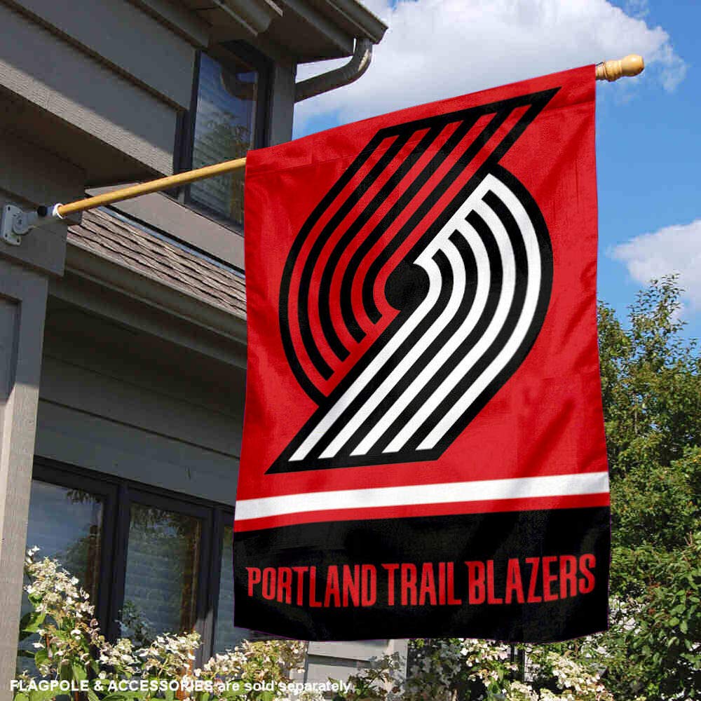 WinCraft Portland Trailbazers Double Sided House Banner Flag - Sports Collectibles, Sports Memorabilia, Sports Fan Shop, Sports Gifts