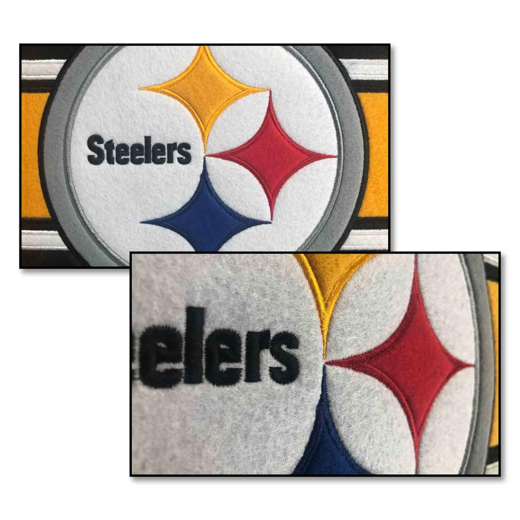 WinCraft Pittsburgh Steelers Embroidered and Sewn Pennant - Sports Collectibles, Sports Memorabilia, Sports Fan Shop, Sports Gifts
