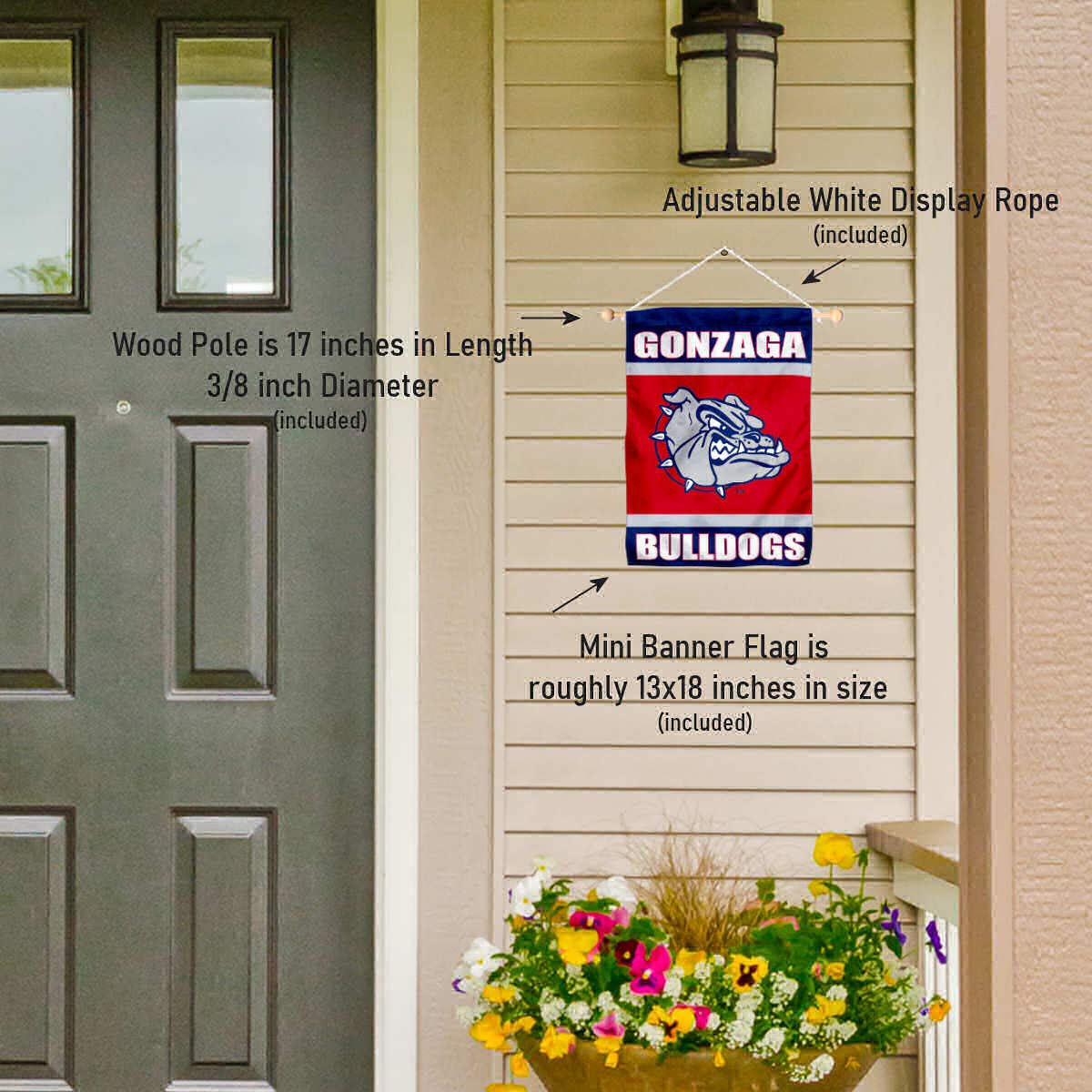 Gonzaga Bulldogs Banner for Windows Doors and Walls - Sports Collectibles, Sports Memorabilia, Sports Fan Shop, Sports Gifts