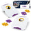 Wild Sports NCAA LSU Tigers Pro Football All-Weather Cornhole Set - Travel Bean Bag Toss Set Includes 8 Bean Bags - Sports Collectibles, Sports Memorabilia, Sports Fan Shop, Sports Gifts