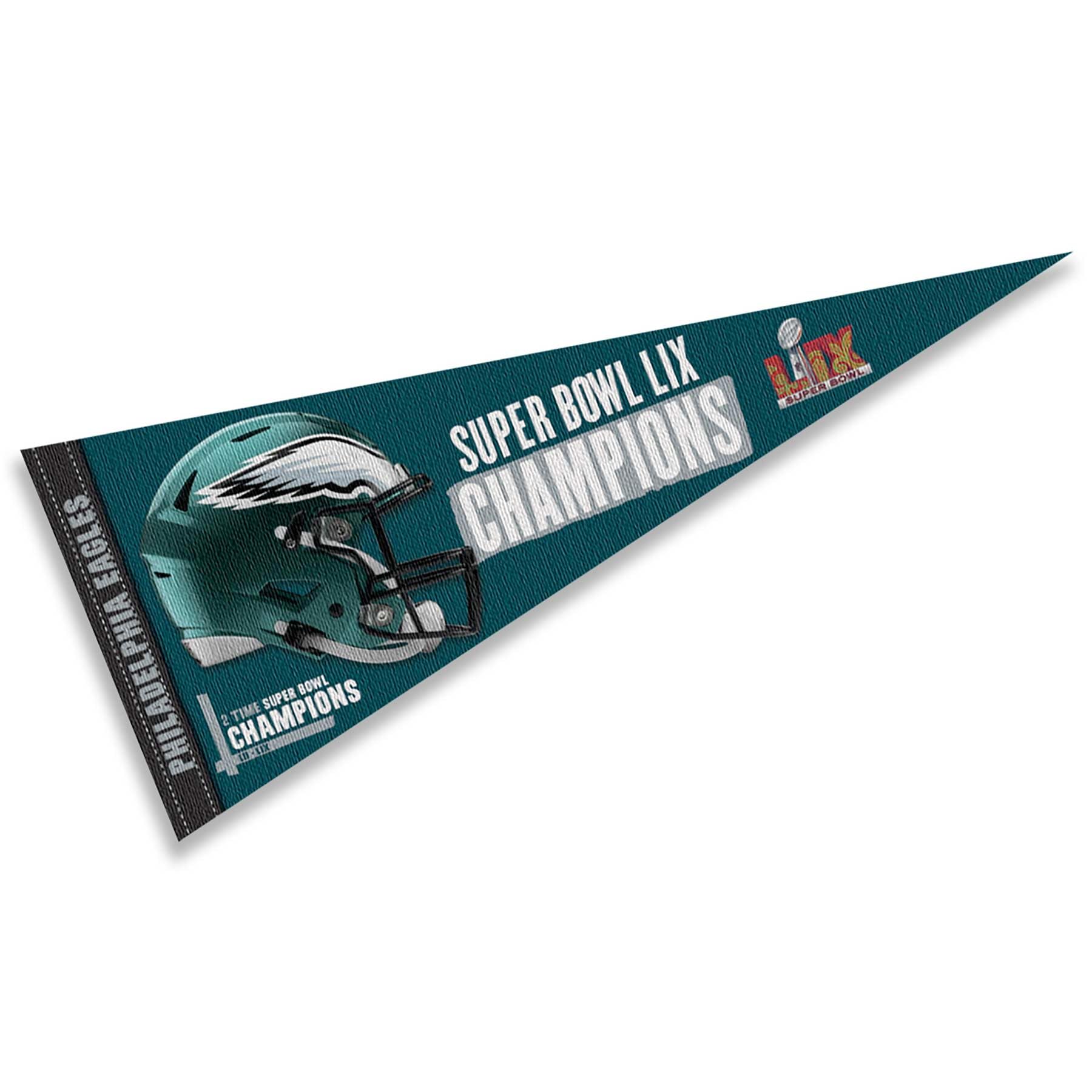 Eagles Super Bowl Champions Full Size Large Pennant - Sports Collectibles, Sports Memorabilia, Sports Fan Shop, Sports Gifts