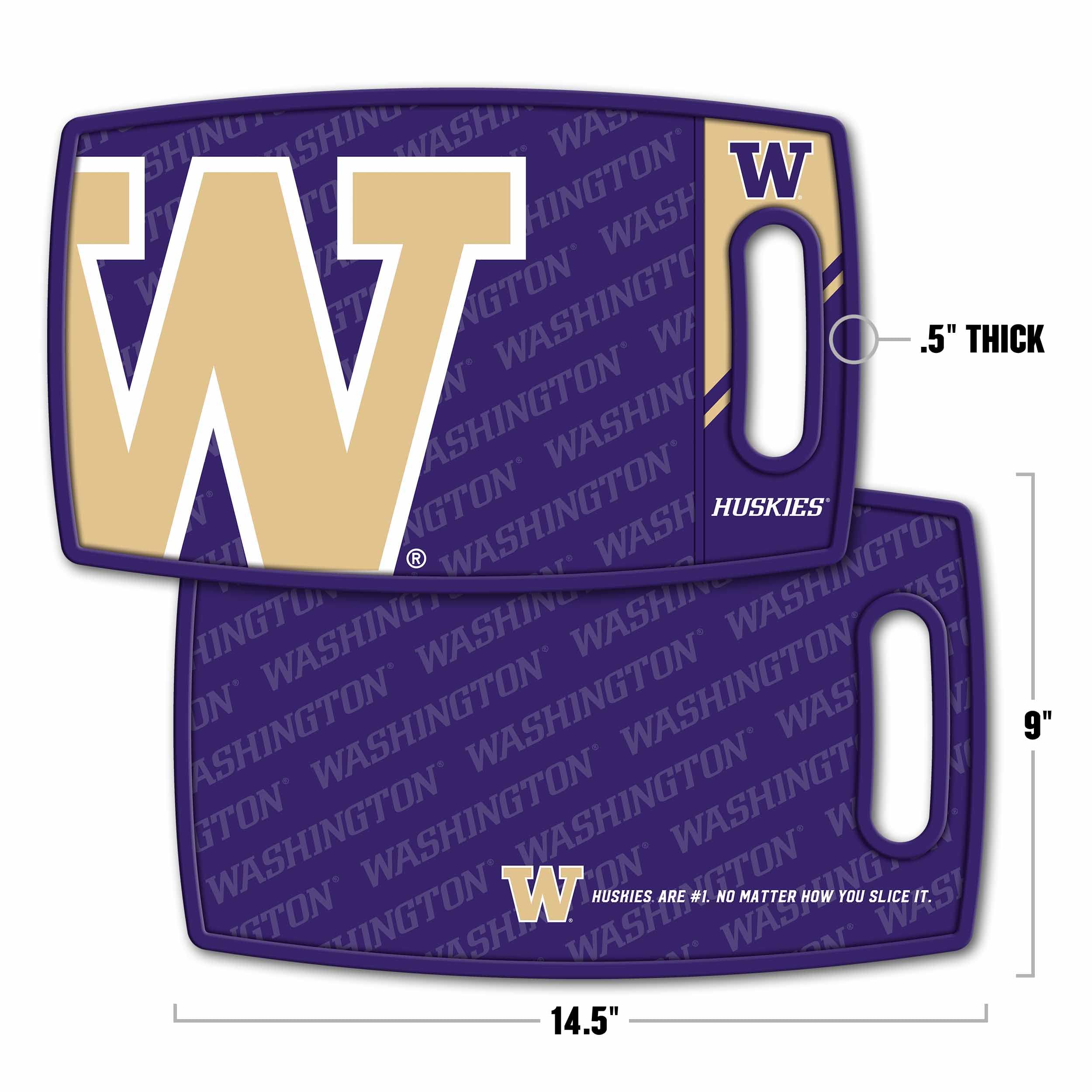 YouTheFan NCAA Washington Huskies Logo Series Cutting Board - Sports Collectibles, Sports Memorabilia, Sports Fan Shop, Sports Gifts