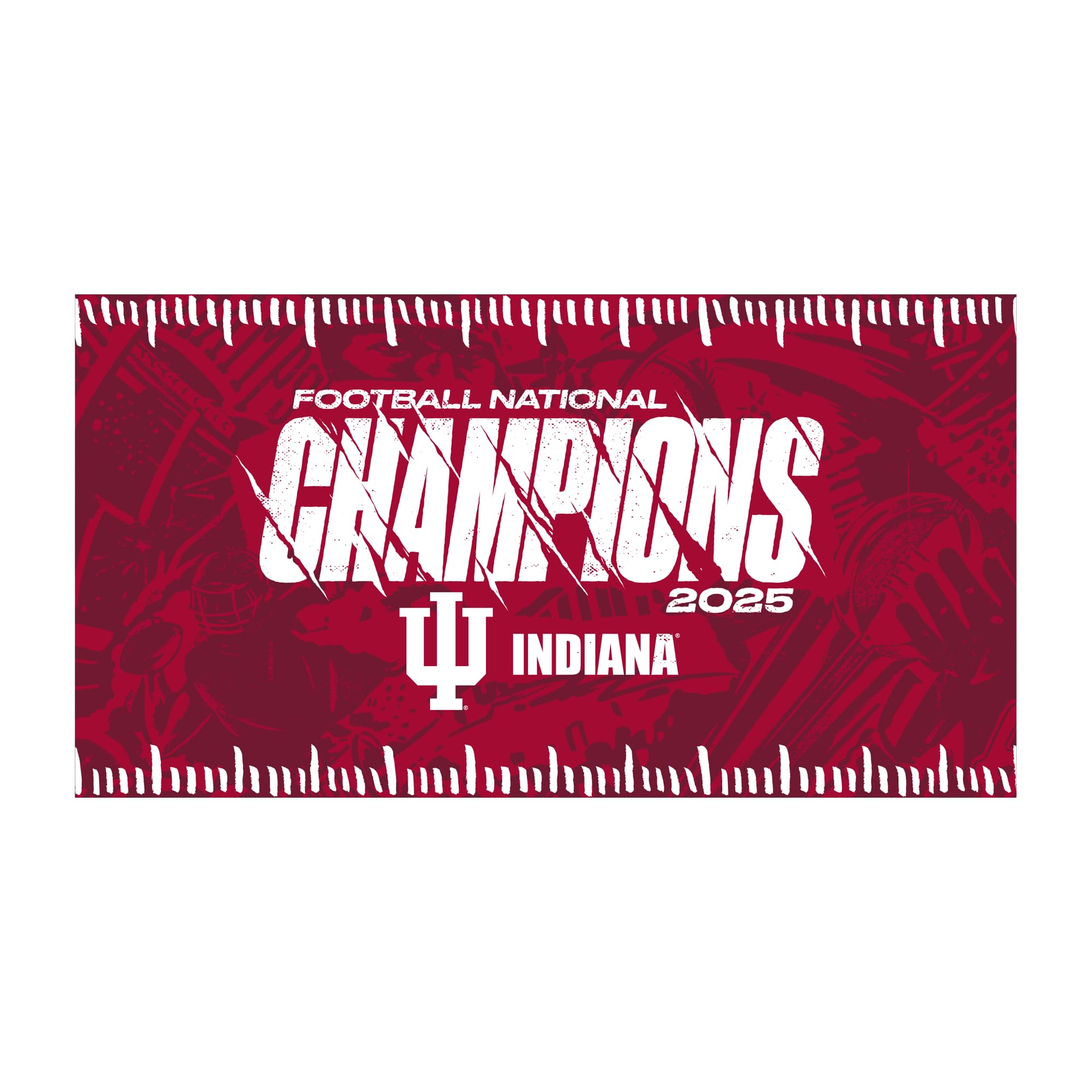Rico Industries NCAA Indiana Hoosiers 2026 Football National Champions 20oz Stainless Steel Tumbler with Lid - Great For Coffee, Tea, Water or Cocktails - Sports Gifts, Sports Memorabilia, Sports Collectibles, Fan Shop