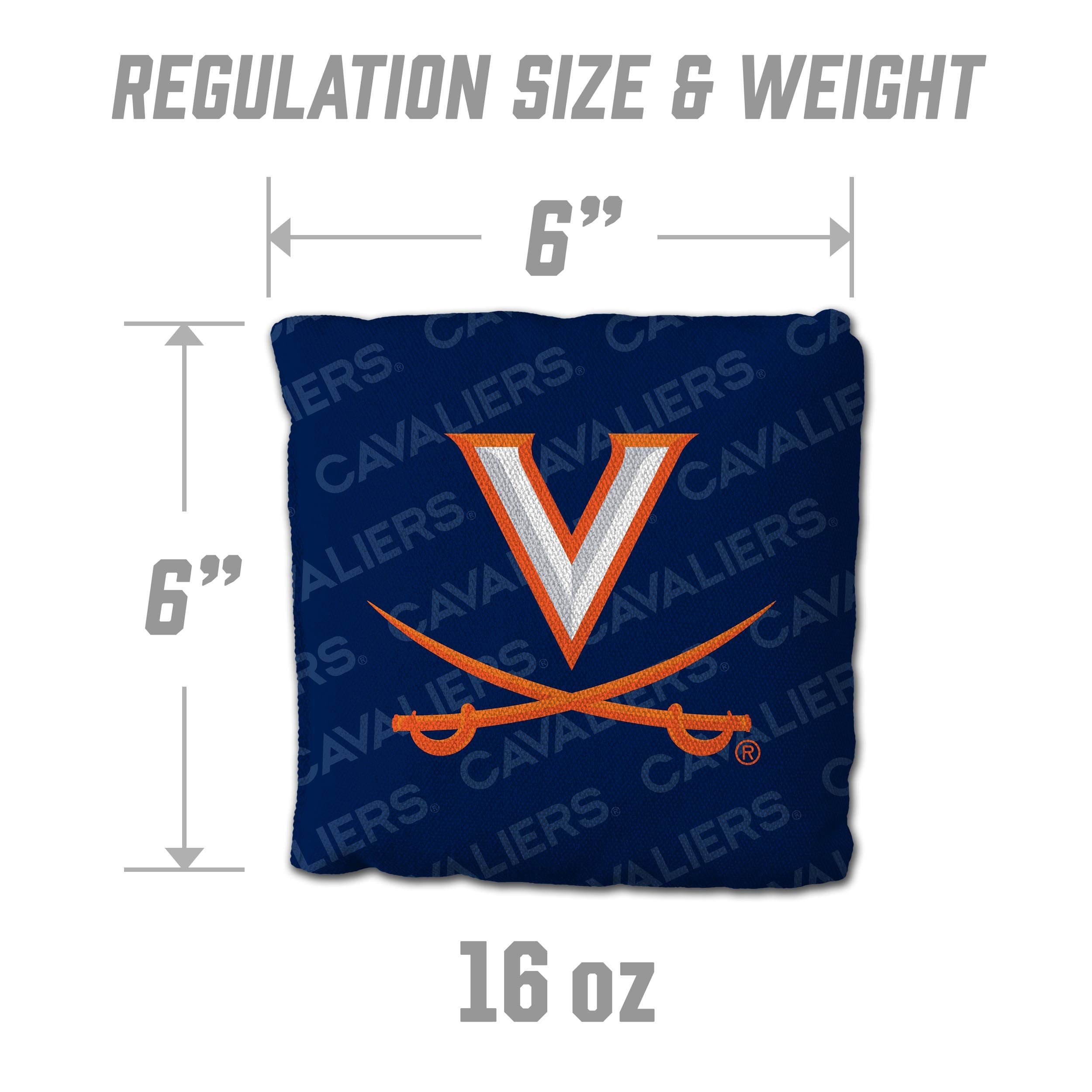 YouTheFan NCAA Virginia Cavaliers Cornhole Bags - 4PK - Blue - Sports Collectibles, Sports Memorabilia, Sports Fan Shop, Sports Gifts