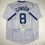 Autographed/Signed Andre Dawson Chicago White Pinstripe Baseball Jersey JSA COA