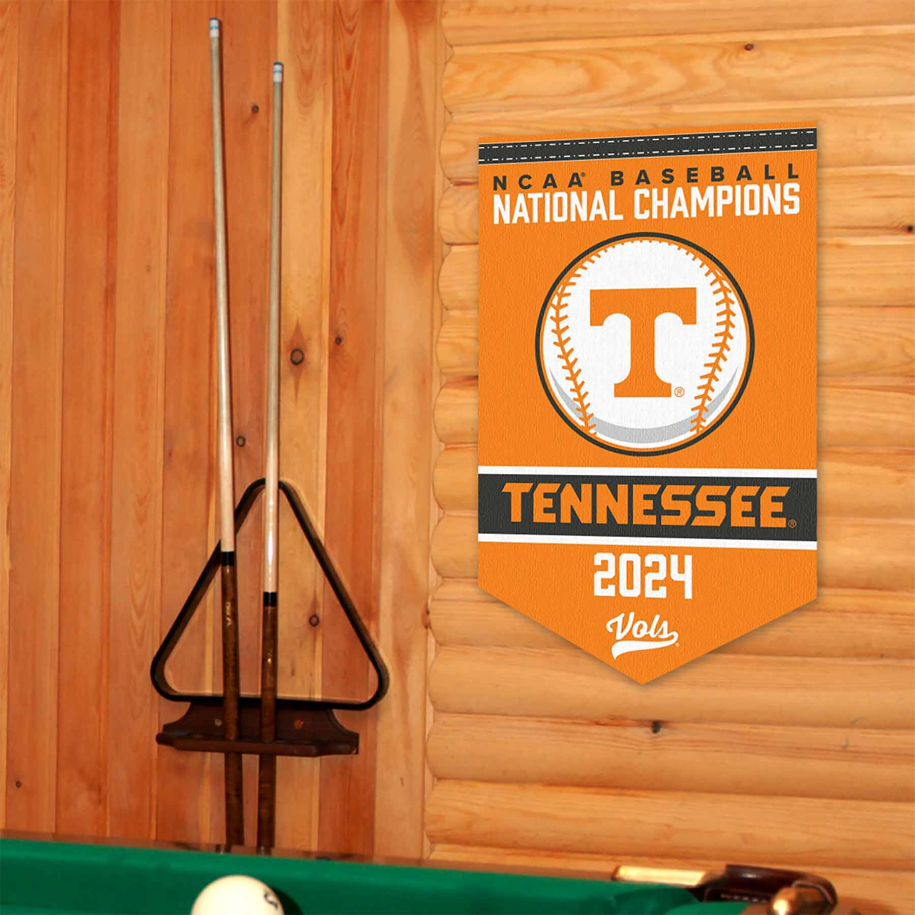 Tennessee Volunteers College Baseball CWS National Champions 2024 Banner - Sports Collectibles, Sports Memorabilia, Sports Fan Shop, Sports Gifts