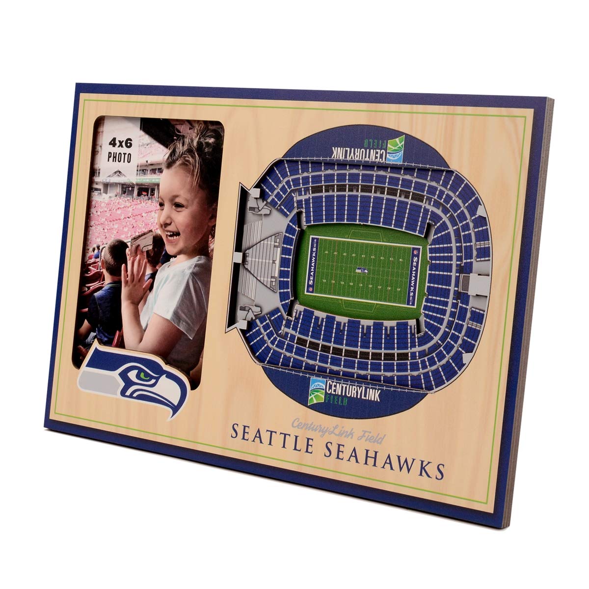 YouTheFan NFL Seattle Seahawks 3D StadiumViews Picture Frame - Sports Collectibles, Sports Memorabilia, Sports Fan Shop, Sports Gifts