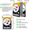 WinCraft Pittsburgh Steelers Large Logo Double Sided Garden Banner Flag - Sports Collectibles, Sports Memorabilia, Sports Fan Shop, Sports Gifts