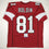 Autographed/Signed Anquan Boldin Arizona Red Football Jersey Beckett BAS COA