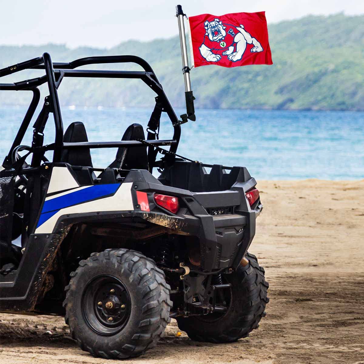 College Flags & Banners Co. Fresno State Golf Cart and Boat Flag - Sports Collectibles, Sports Memorabilia, Sports Fan Shop, Sports Gifts