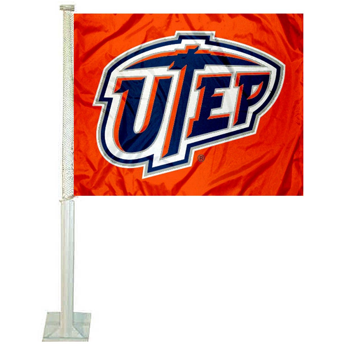 College Flags & Banners Co. Texas El Paso Miners Orange Car Flag - Sports Collectibles, Sports Memorabilia, Sports Fan Shop, Sports Gifts