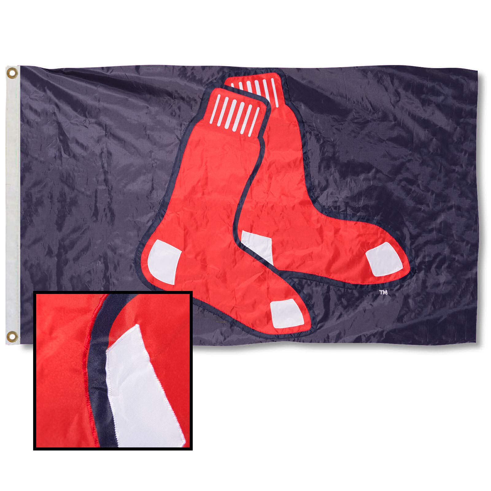 WinCraft Boston Red Sox Embroidered Nylon Flag - Sports Collectibles, Sports Memorabilia, Sports Fan Shop, Sports Gifts