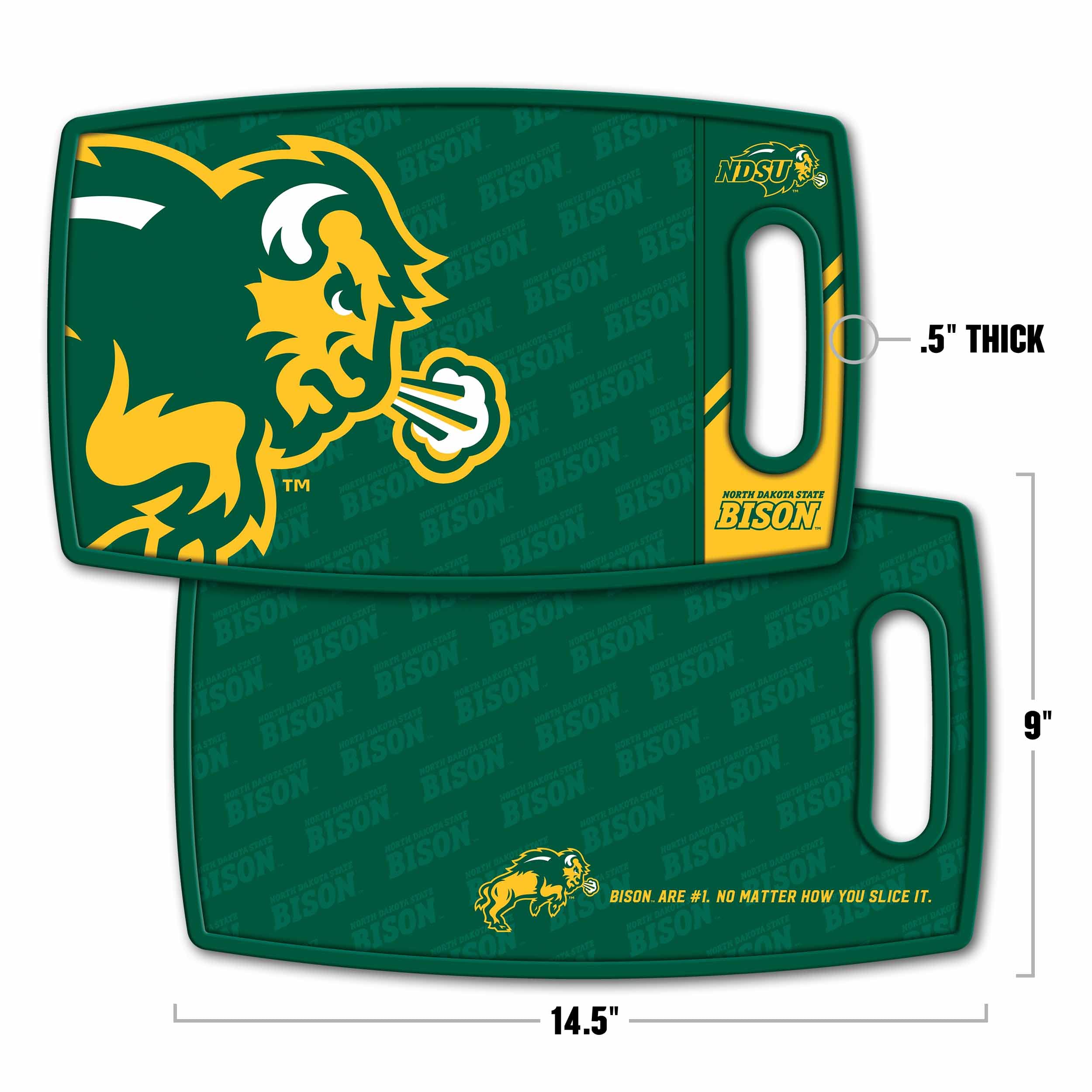 YouTheFan NCAA North Dakota State Bison Logo Series Cutting Board - Sports Collectibles, Sports Memorabilia, Sports Fan Shop, Sports Gifts