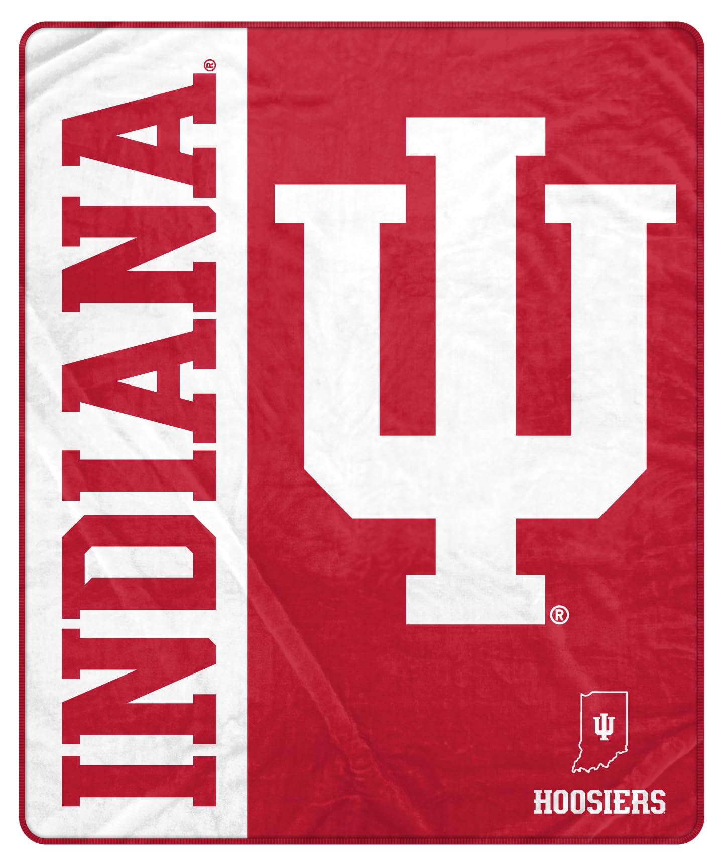 Proformance Home NCAA Indiana Hoosiers Endzone Ultra Soft Tailgate Throw - Sports Gifts, Sports Memorabilia, Sports Collectibles, Fan Shop