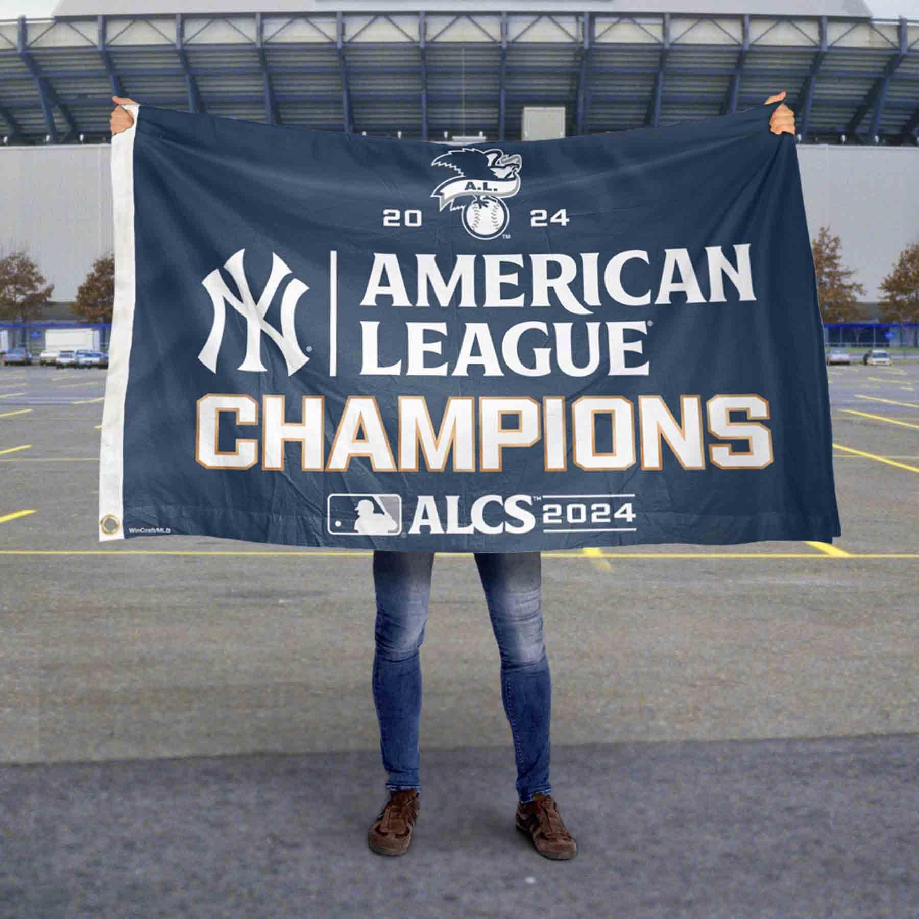 WinCraft NY Yankees League 2024 Champions 3x5 Flag - Sports Collectibles, Sports Memorabilia, Sports Fan Shop, Sports Gifts