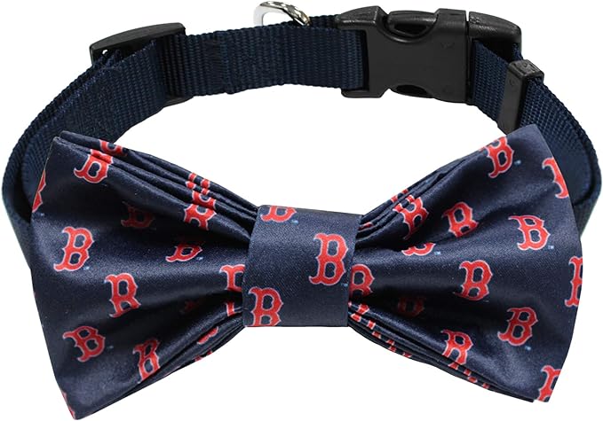 Boston Red Sox Pet Collar with Removable Bow by Pets First - Sports Collectibles, Sports Memorabilia, Sports Fan Shop, Sports Gifts