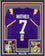 Framed Autographed/Signed Tyrann Mathieu 35x39 LSU Purple College Football Jersey JSA COA