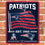 WinCraft New England Patriots Americana Banner Flag Sign - Sports Collectibles, Sports Memorabilia, Sports Fan Shop, Sports Gifts