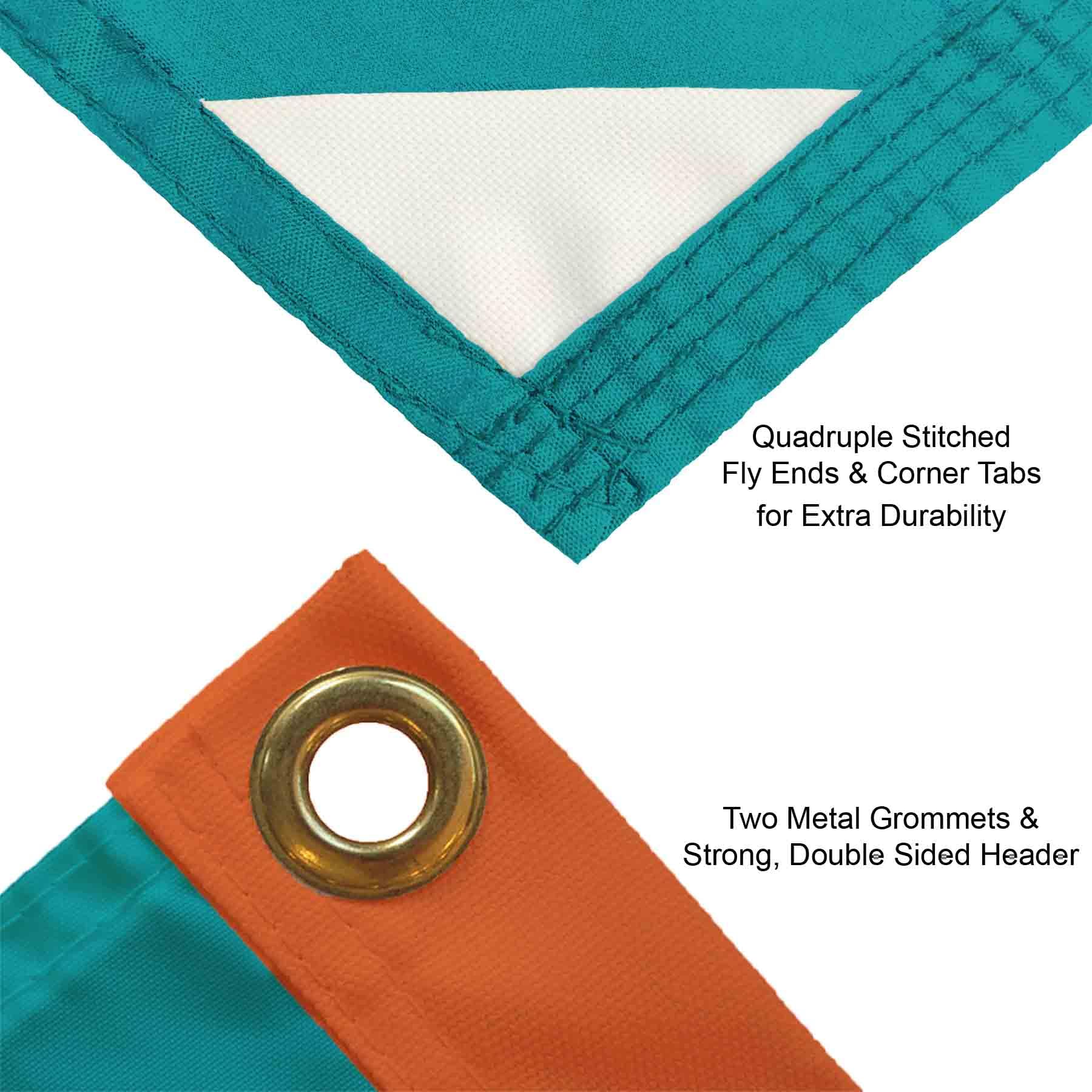 WinCraft Miami Dolphins Script Logo Premium Flag - Sports Collectibles, Sports Memorabilia, Sports Fan Shop, Sports Gifts