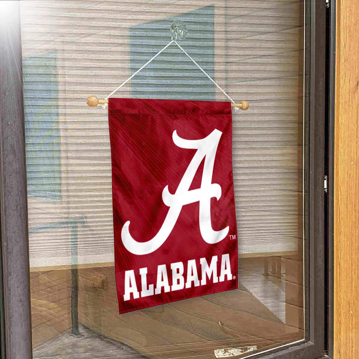 College Flags & Banners Co. Alabama Crimson Tide Banner for Windows Doors and Walls - Sports Collectibles, Sports Memorabilia, Sports Fan Shop, Sports Gifts