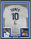Framed Autographed/Signed Justin Turner 35x39 Los Angeles LA White Baseball Jersey JSA COA