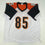 Autographed/Signed Chad Ochocinco (Johnson) Cincinnati White Football Jersey JSA COA