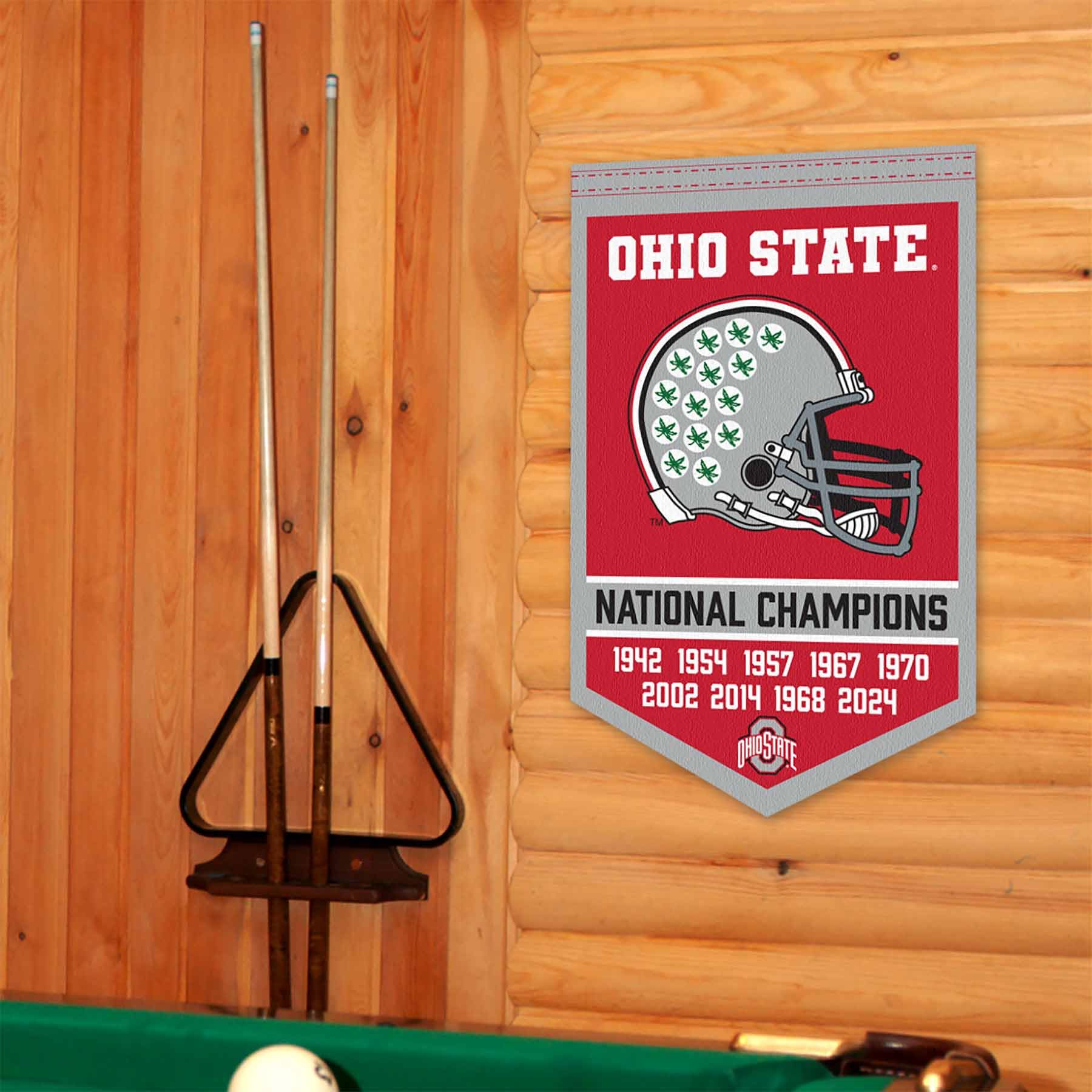 Ohio State Buckeyes 9 Time College Football National Championship Banner - Sports Collectibles, Sports Memorabilia, Sports Fan Shop, Sports Gifts