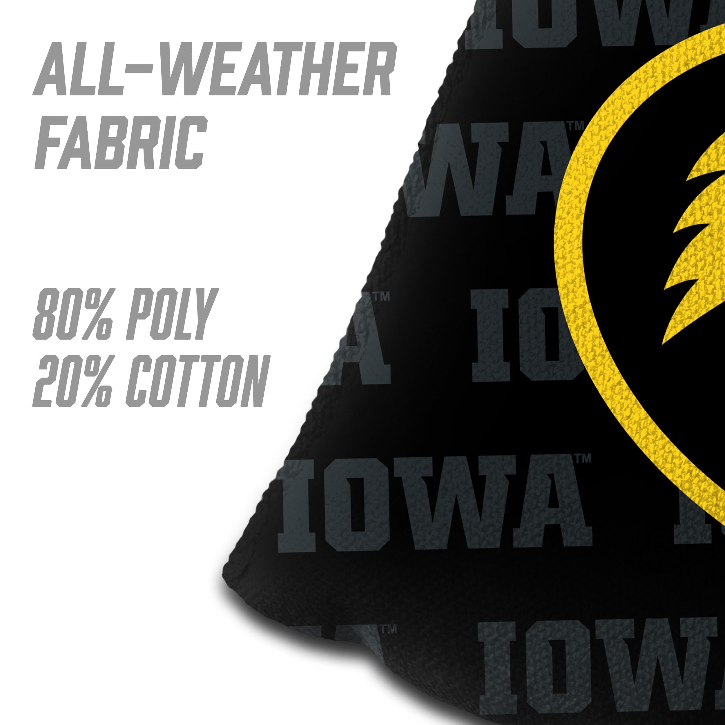 YouTheFan NCAA Iowa Hawkeyes Cornhole Bags - 4PK - Black - Sports Collectibles, Sports Memorabilia, Sports Fan Shop, Sports Gifts