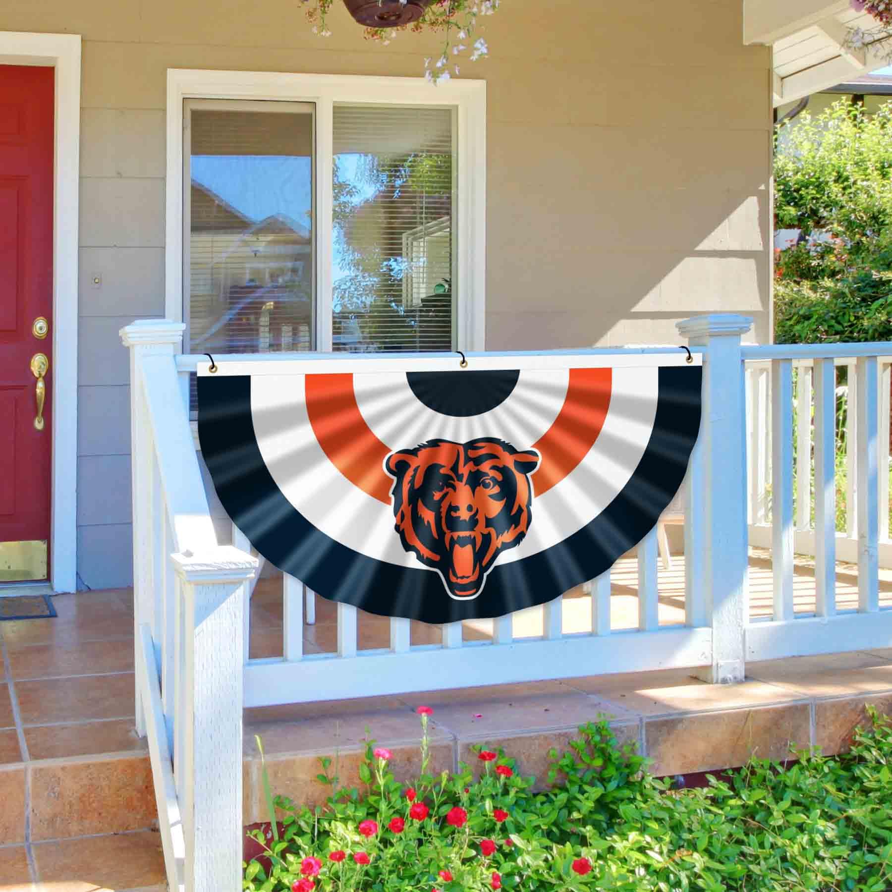 WinCraft Chicago Bears Bunting Pleated Fan Banners - Sports Collectibles, Sports Memorabilia, Sports Fan Shop, Sports Gifts