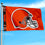 WinCraft Cleveland Browns Printed Header 3x5 Foot Banner Flag - Sports Collectibles, Sports Memorabilia, Sports Fan Shop, Sports Gifts