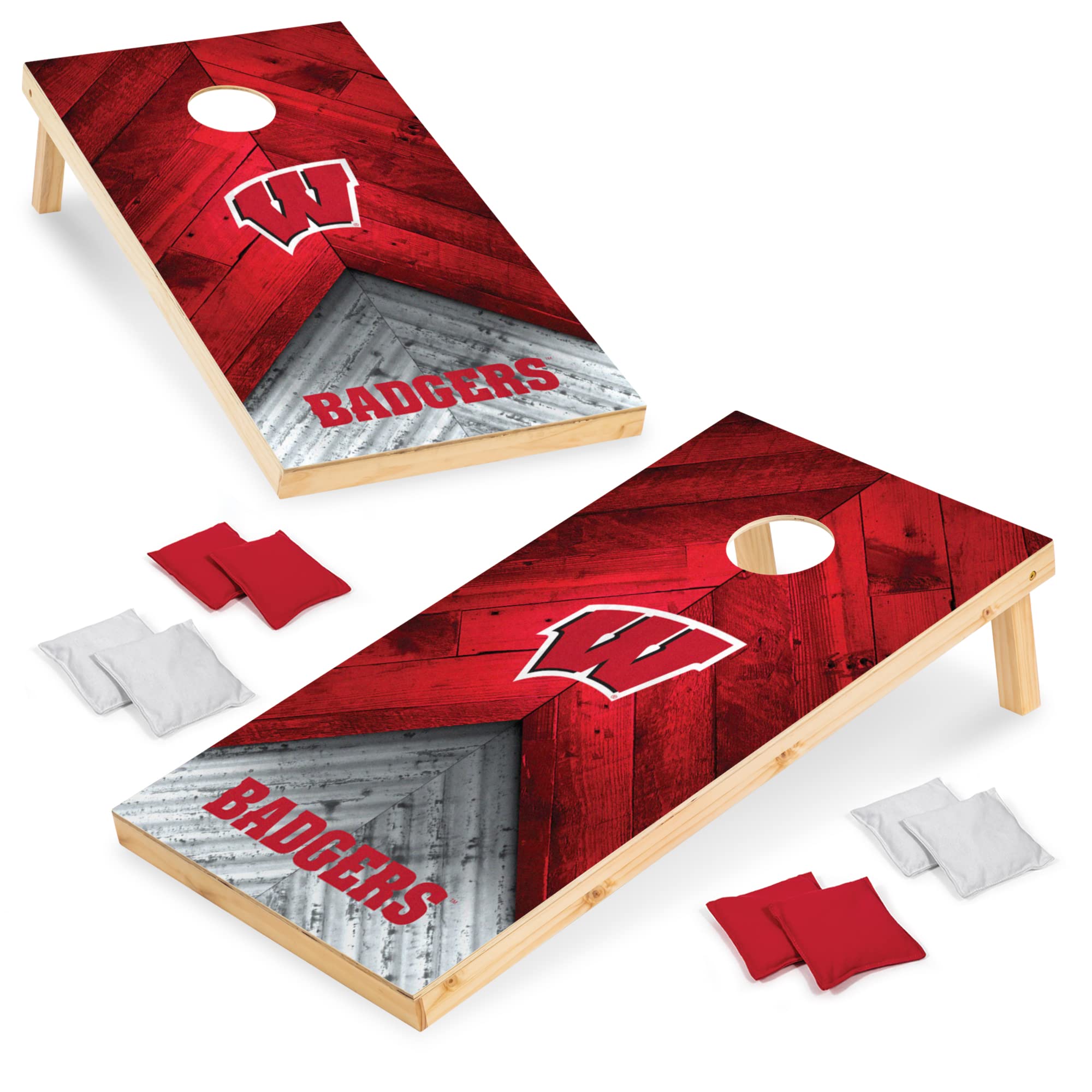Wild Sports 2' x 4' Regulation Size College Set with Direct Print HD Team Graphics Great Gift for Any NCAA Fan! Bean Bag Toss Family Outdoor Game - Sports Collectibles, Sports Memorabilia, Sports Fan Shop, Sports Gifts