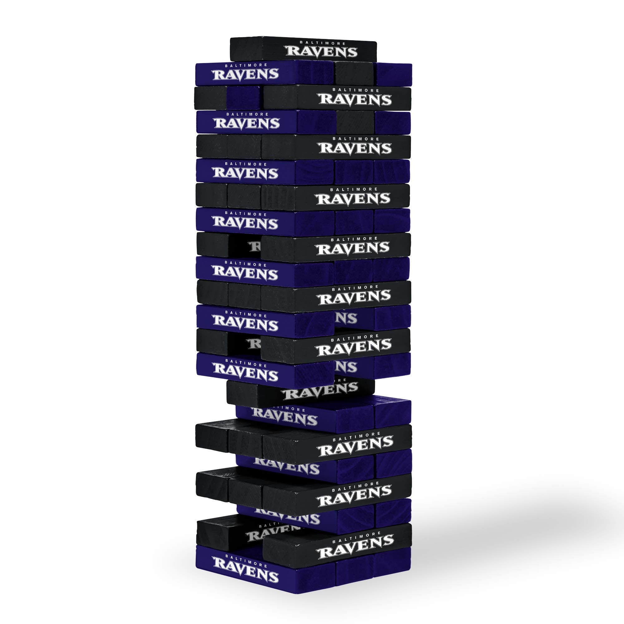 Wild Sports NFL Baltimore Ravens Table Top Stackers 3" x 1" x .5", Team Color - Sports Collectibles, Sports Memorabilia, Sports Fan Shop, Sports Gifts
