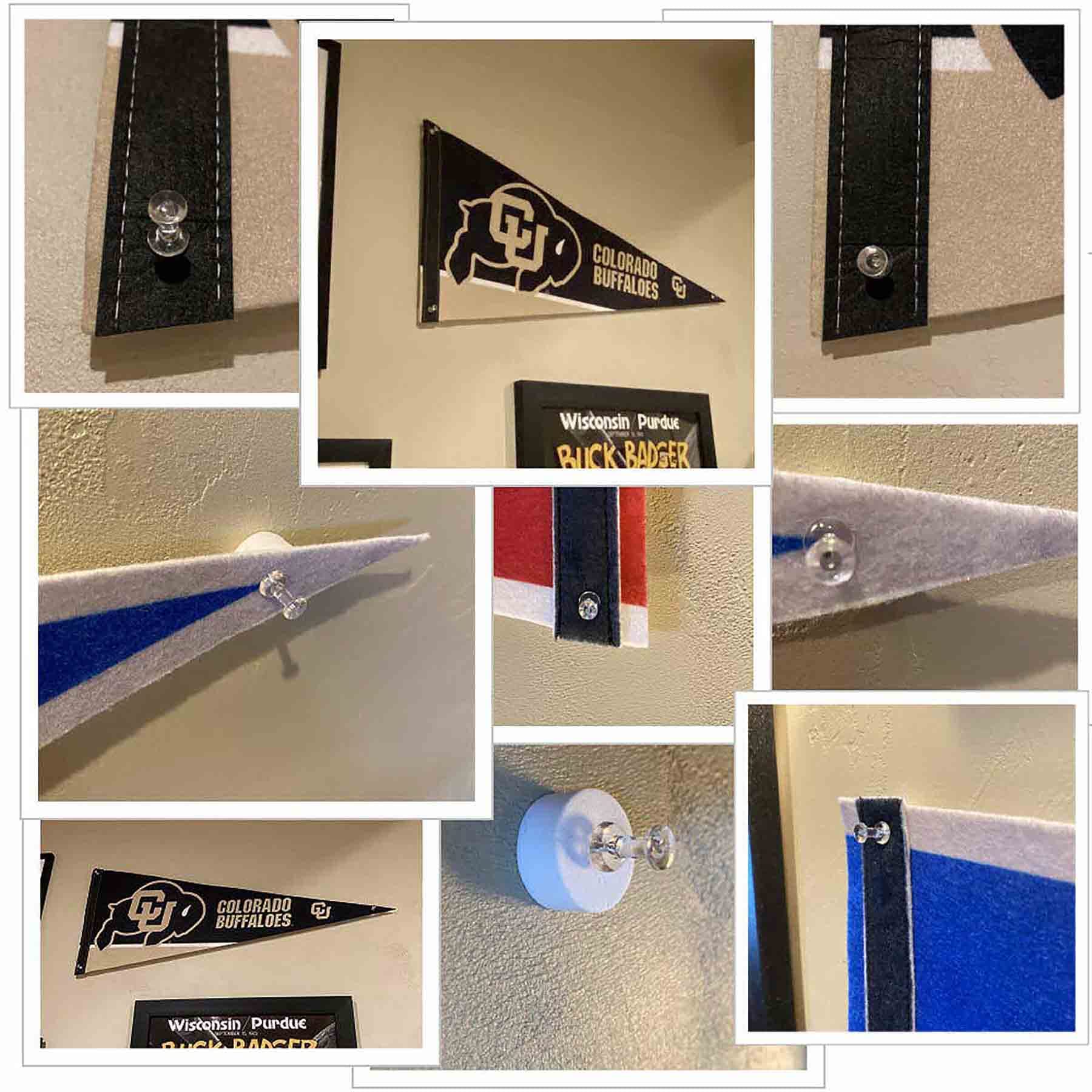 College Flags & Banners Co. Montana State Bobcats Pennant Flag and Wall Tack Mount Pads - Sports Collectibles, Sports Memorabilia, Sports Fan Shop, Sports Gifts