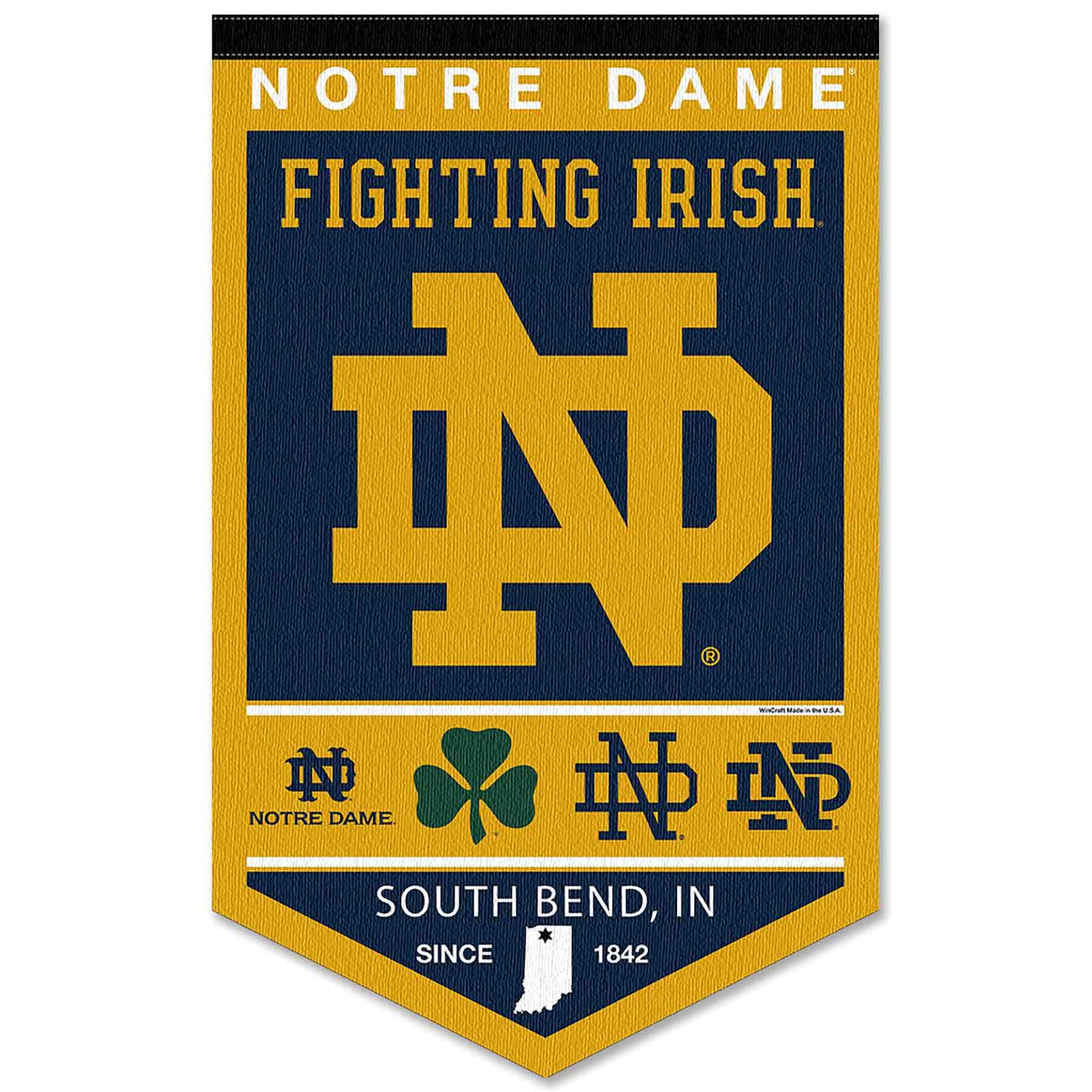 College Flags & Banners Co. Irish Heritage History Banner Pennant - Sports Collectibles, Sports Memorabilia, Sports Fan Shop, Sports Gifts