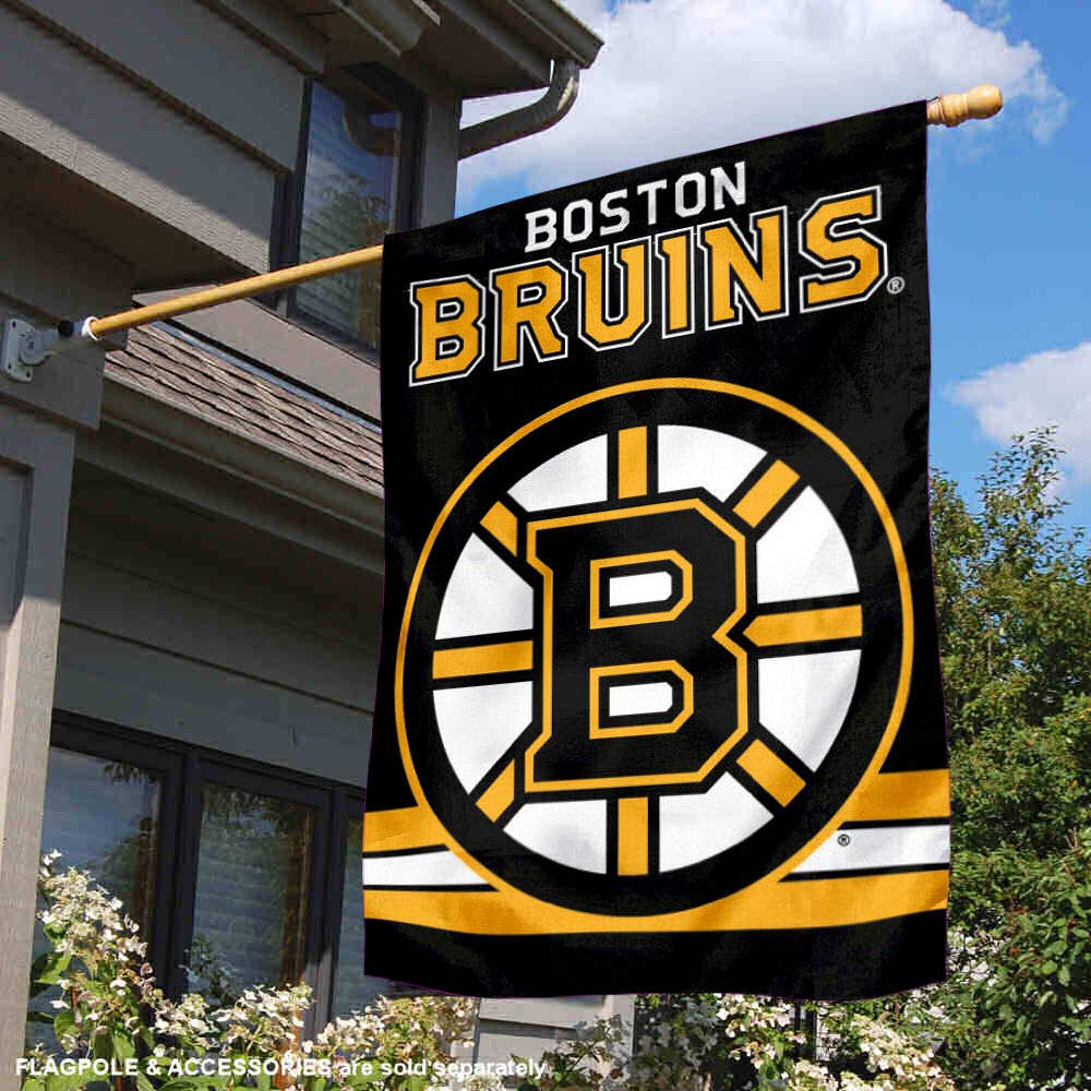 WinCraft Boston Bruins Two Sided House Flag - Sports Collectibles, Sports Memorabilia, Sports Fan Shop, Sports Gifts