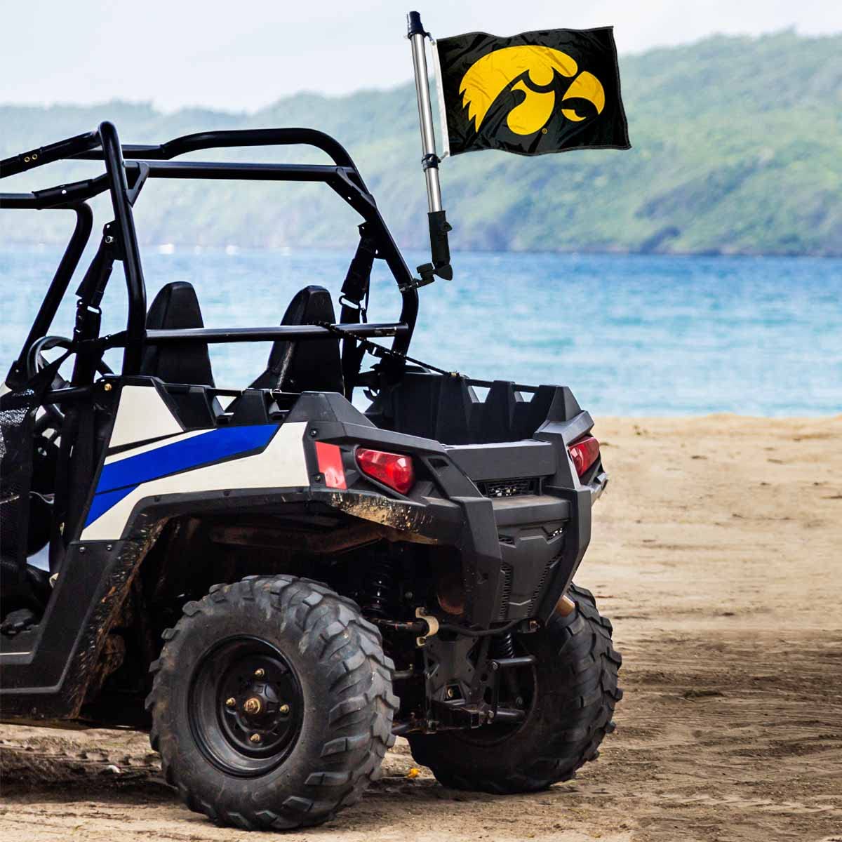 College Flags & Banners Co. Iowa Hawkeye Golf Cart and Boat Flag - Sports Collectibles, Sports Memorabilia, Sports Fan Shop, Sports Gifts