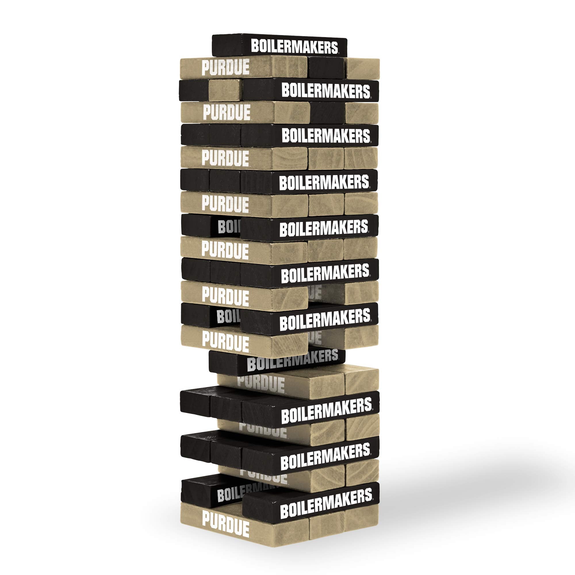 Wild Sports NCAA Purdue Boilermakers Table Top Stackers 3" x 1" x .5", Team Color - Sports Collectibles, Sports Memorabilia, Sports Fan Shop, Sports Gifts