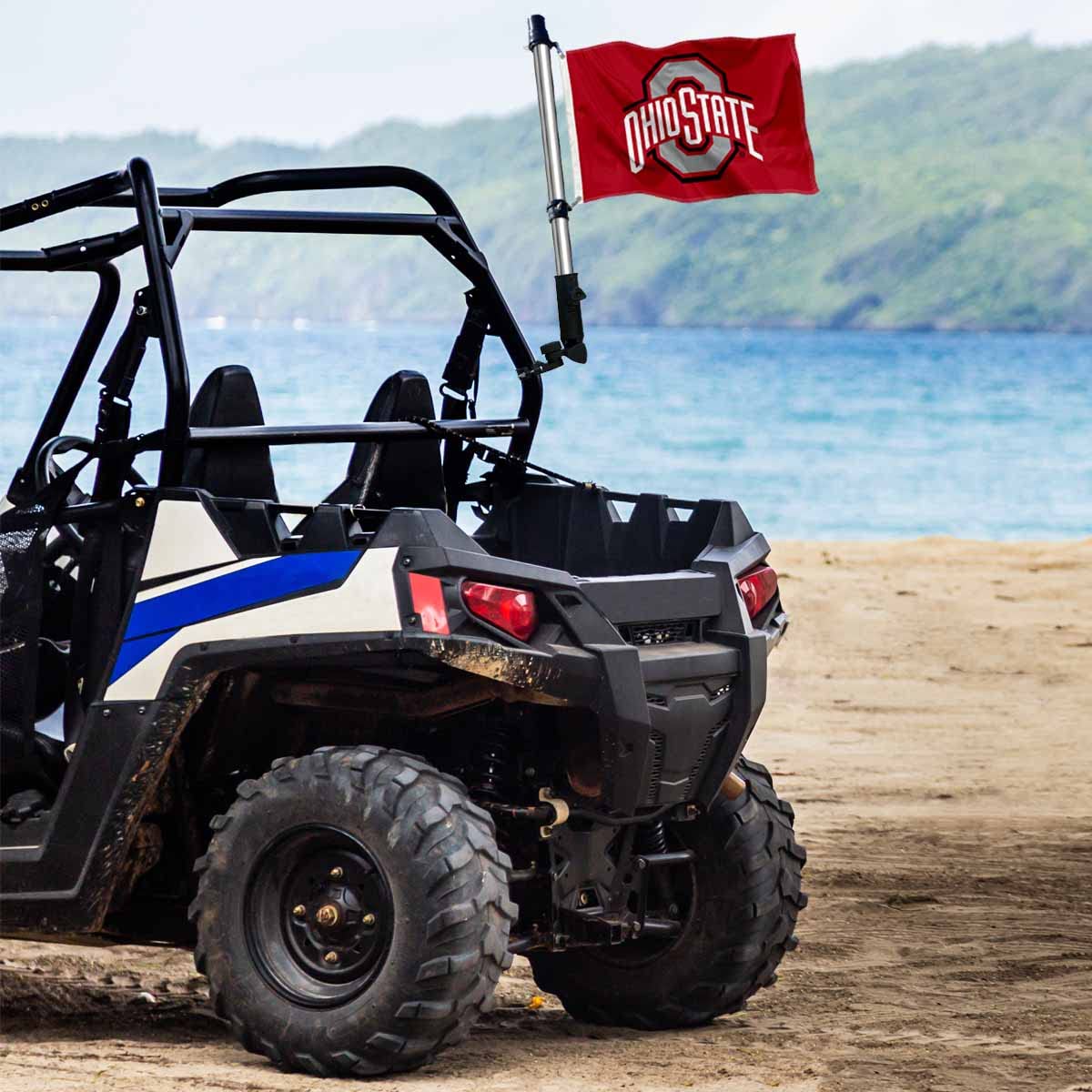 College Flags & Banners Co. Ohio State Buckeyes Boat and Golf Cart Flag - Sports Collectibles, Sports Memorabilia, Sports Fan Shop, Sports Gifts