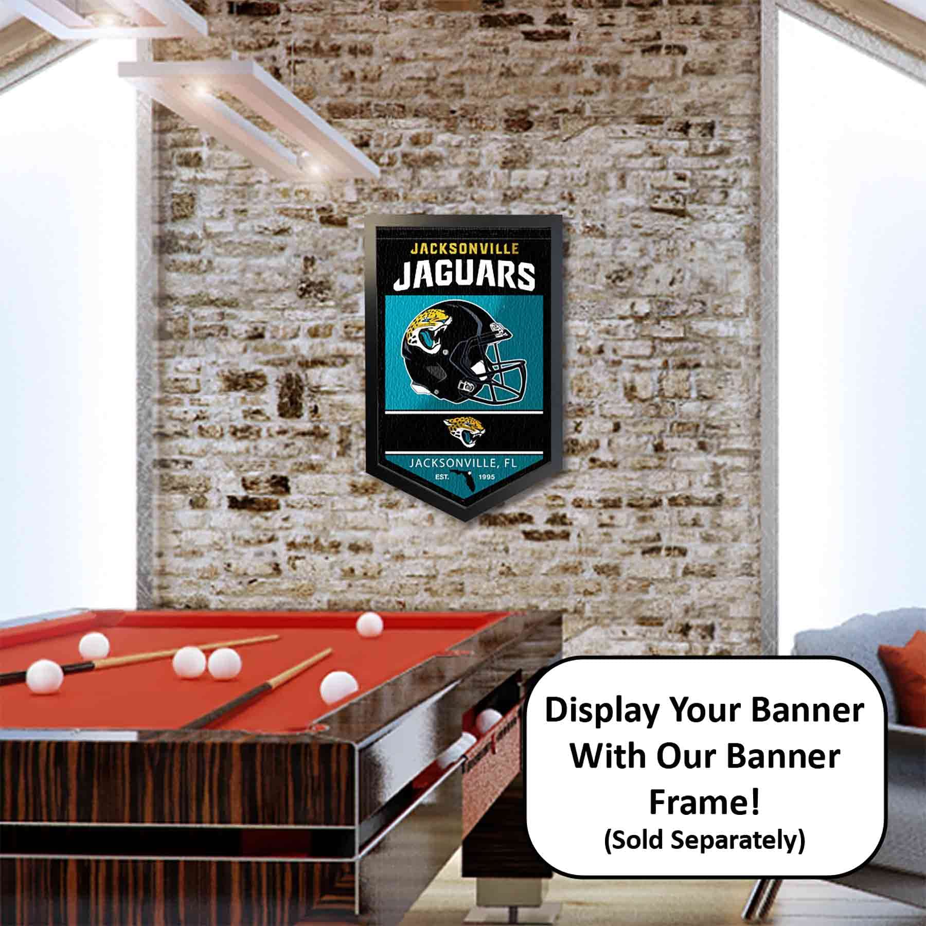 WinCraft Jacksonville Jaguars Heritage History Banner Pennant - Sports Collectibles, Sports Memorabilia, Sports Fan Shop, Sports Gifts