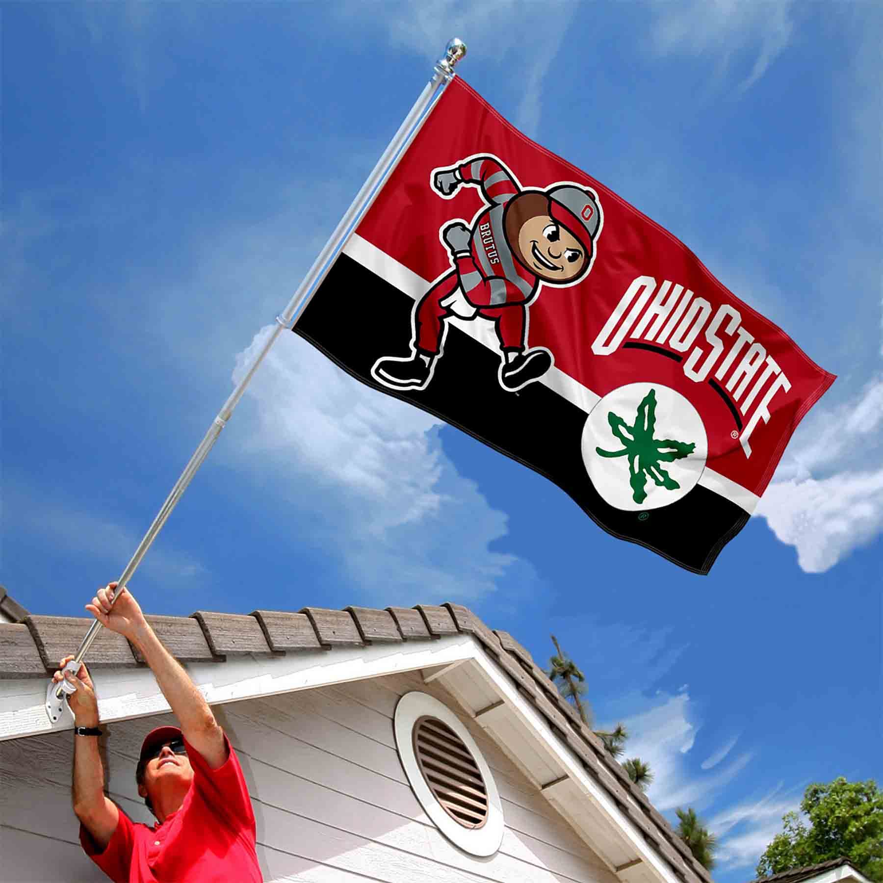 Ohio State Buckeyes 3x5 Banner Flag - Sports Collectibles, Sports Memorabilia, Sports Fan Shop, Sports Gifts
