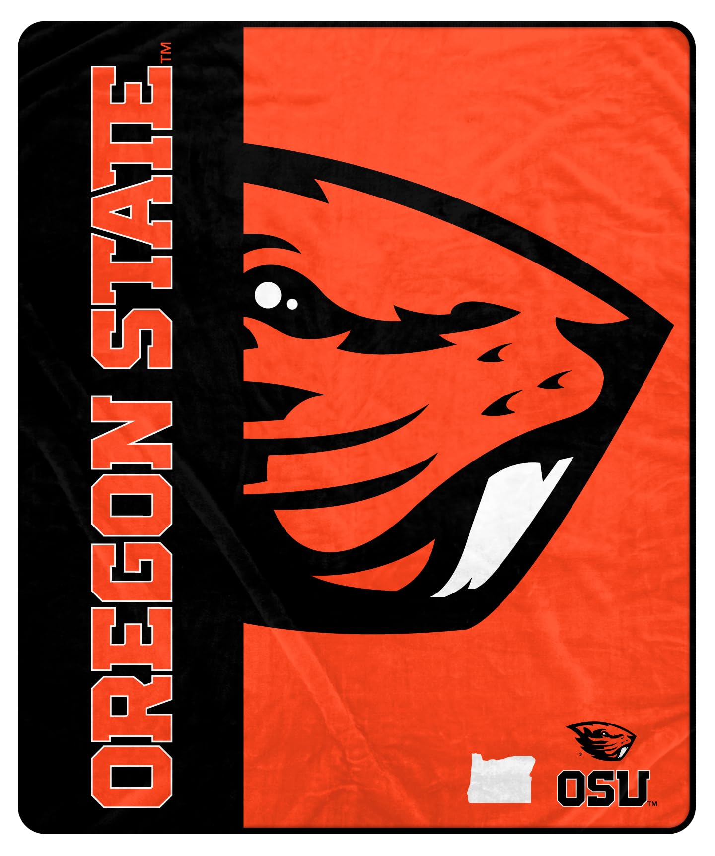 Proformance Home NCAA Oregon State Beavers Endzone Ultra Soft Tailgate Throw - Sports Gifts, Sports Memorabilia, Sports Collectibles, Fan Shop