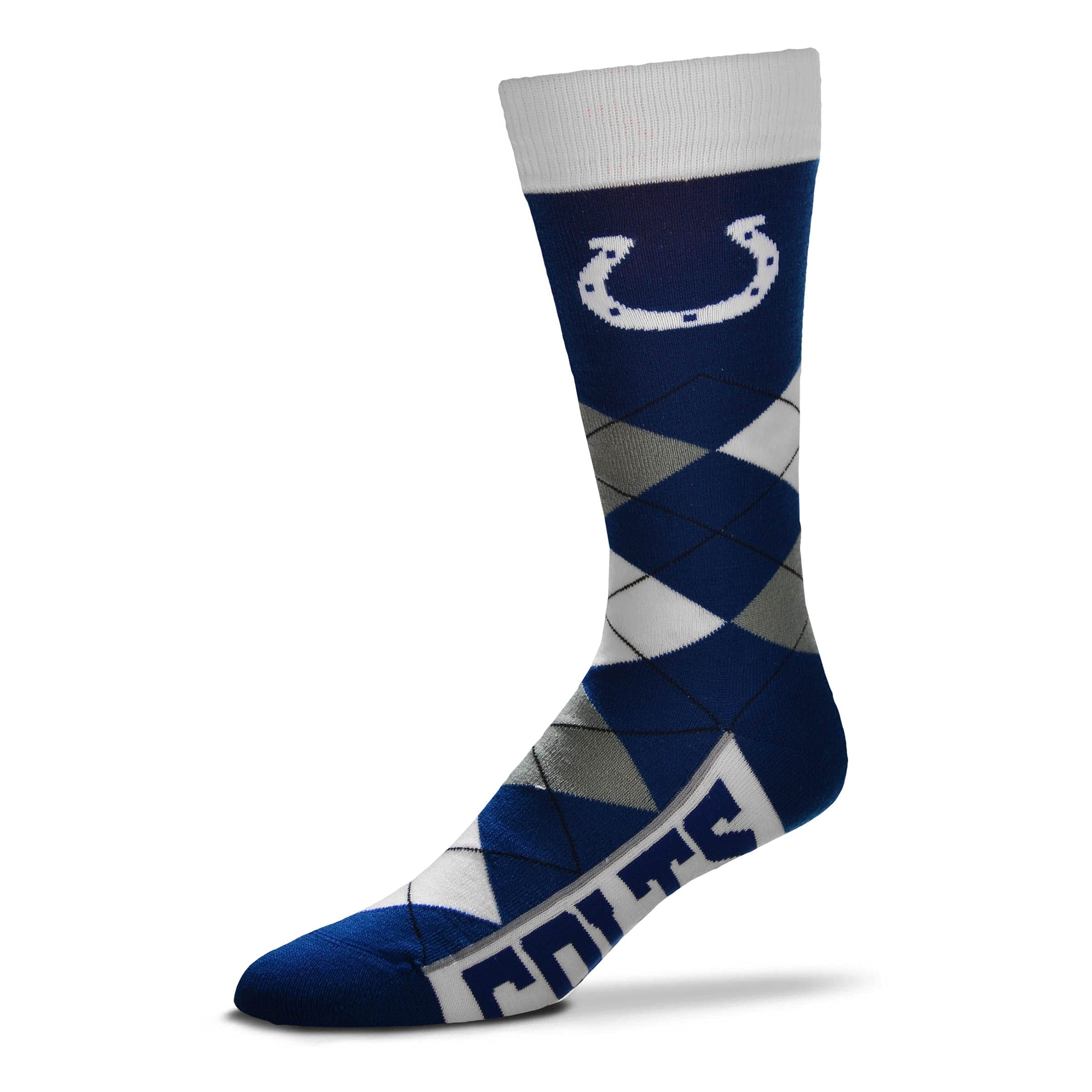 FBF Standard NFL Argyle Line Socks, Team Color, One Size - Sports Gifts, Sports Memorabilia, Sports Collectibles, Fan Shop