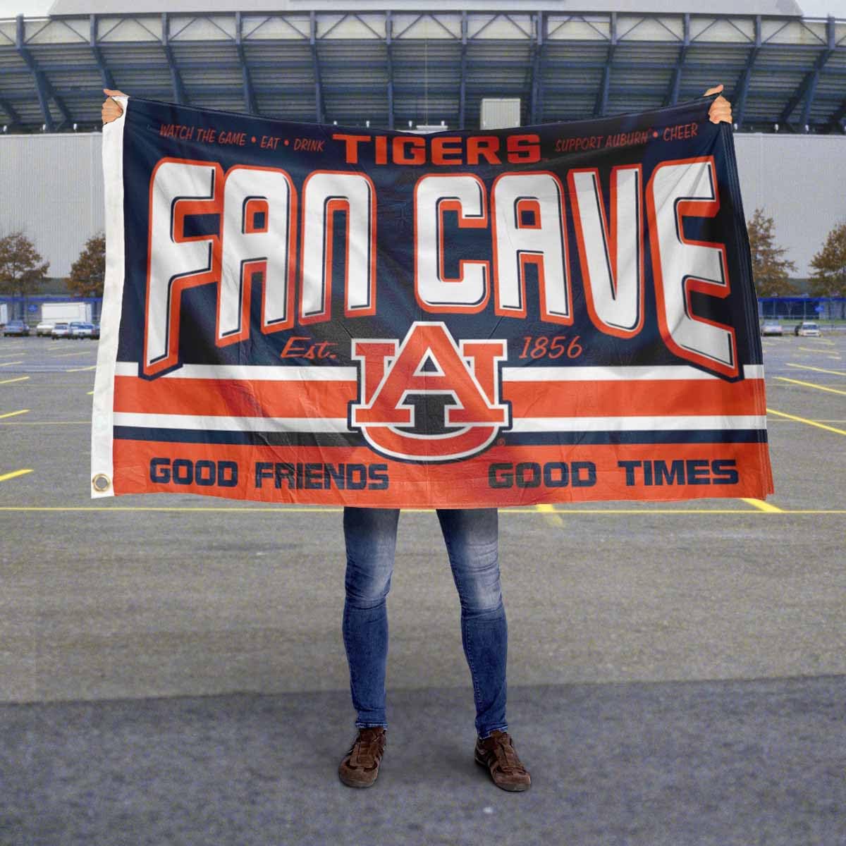 Auburn Fan Man Cave Banner Flag - Sports Collectibles, Sports Memorabilia, Sports Fan Shop, Sports Gifts