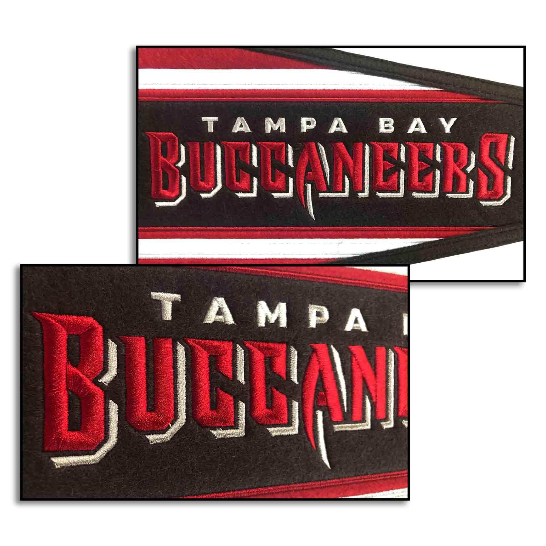 WinCraft Tampa Bay Buccaneers Embroidered and Sewn Pennant - Sports Collectibles, Sports Memorabilia, Sports Fan Shop, Sports Gifts