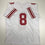 Autographed/Signed Daniel Jones New York White Football Jersey Beckett BAS COA