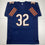 Autographed/Signed David Montgomery Chicago Blue Football Jersey JSA COA