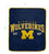 NCAA Michigan Wolverines Vintage Arch Block Ultra Soft Blanket - Sports Gifts, Sports Memorabilia, Sports Collectibles, Fan Shop