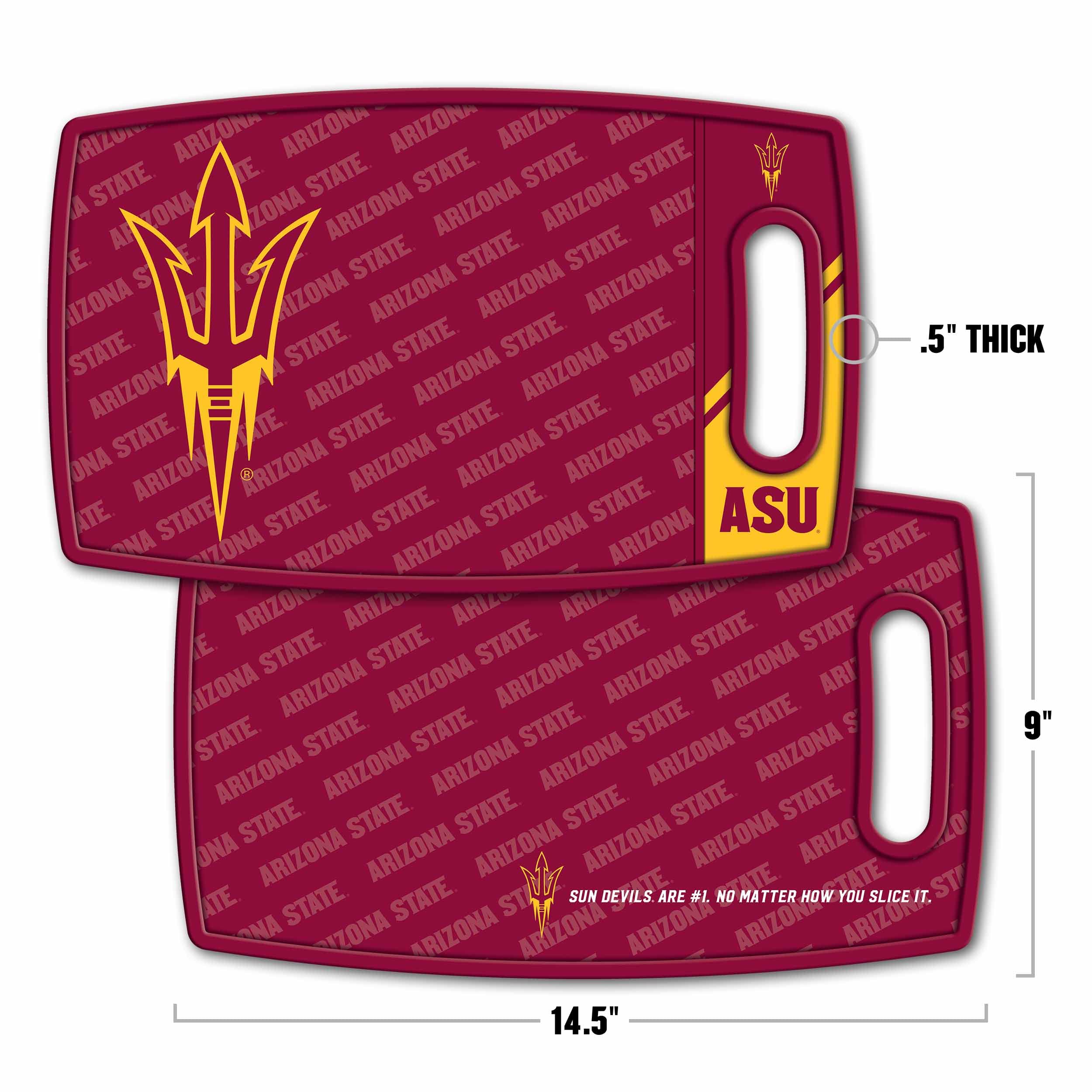 YouTheFan NCAA Arizona State Sun Devils Logo Series Cutting Board - Sports Collectibles, Sports Memorabilia, Sports Fan Shop, Sports Gifts