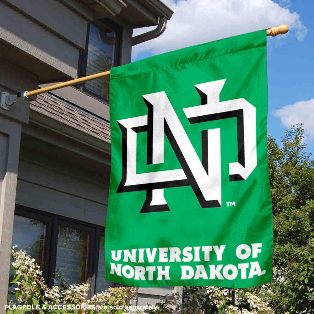 North Dakota Fighting Hawks House Flag Banner - Sports Collectibles, Sports Memorabilia, Sports Fan Shop, Sports Gifts